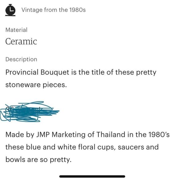 Vintage from the 1980’sJMP marketing vintage set 4 cups creamer cup preloved ❤️ - Picture 9 of 9